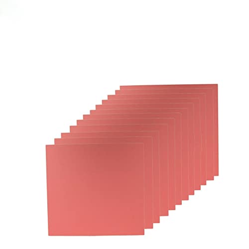 Stomatološki laboratorijski vakuum oblikovanje osnovne ploče Materijal 0,060 Ružičasta 12 kom 5 x 5