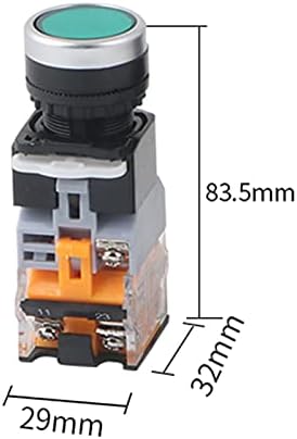 22mm LA38-11D / 11DN Kvalitetna klizač Kontakt Pritisnite tipku Slab za uključivanje / isključivanje Trenutak / zasumi 12V 24V 220V 380V LED indikatori -