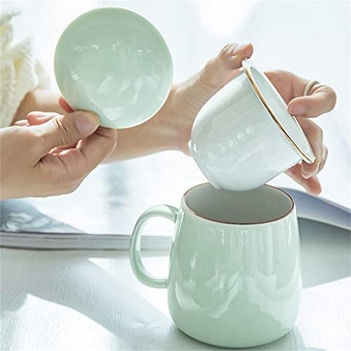 N / A Par vode ručno rađeni keramički šalica za osobni uredski čaša Čajna čaša ravnata čaj