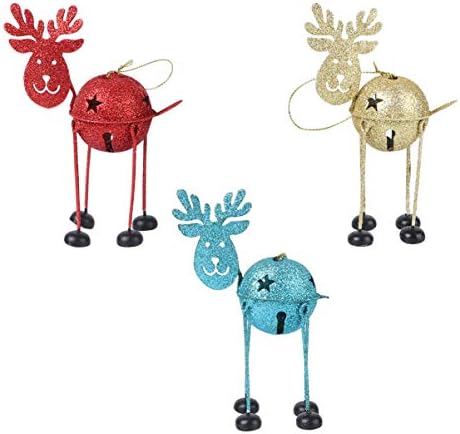 ABOOFAN 6 kom Božić dekorativni Reindeers Holiday Home Božić sob privjesak Iron Deer Party