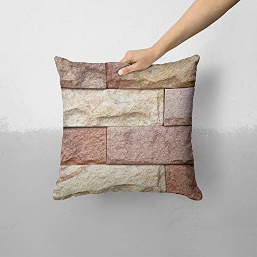 IIROV Mješoviti kamen zida V3 - Custom Dekorativni kućni dekor unutarnji ili vanjski bacanje jastuka plus jastuk set za kauč, krevet ili kauč