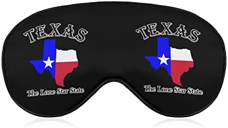 Texas, usamljena zvjezdana država smiješna mina maska ​​za oči meka naklonika za oči s podesivim