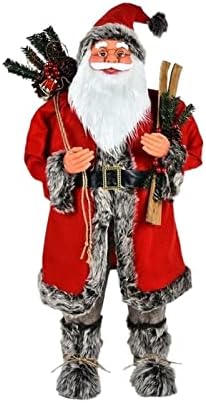 Pifude Božićni ukrasi Santa Claus Doll 90cm Božićni ukras za kućnu decu Kids Novogodišnje igračke Pokloni