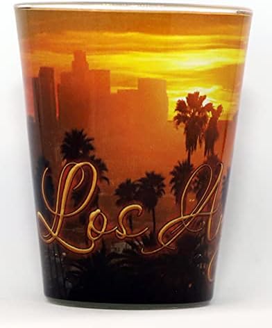 Los Angeles California City Sunset Shot Glass