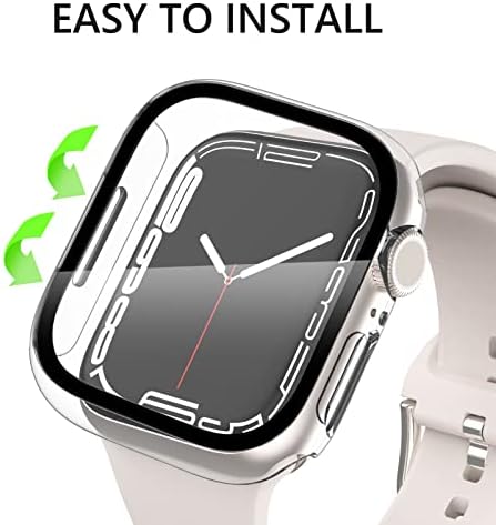 Kades 4-pakovanje za Apple Watch Case Series SE 2022 6 5 4 44mm, IWATCH Zaštitnik, kaljeno staklo Film Hard
