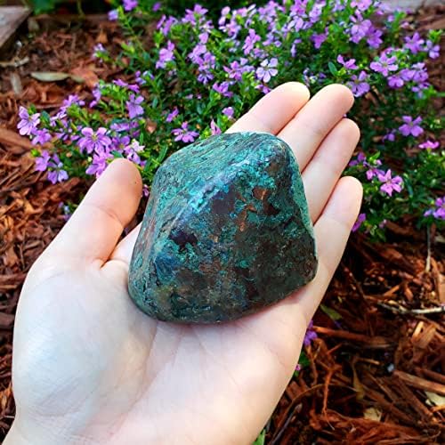 Shattuchite sa krizocolla poliranim prirodnim iscjeljivanjem kristalno draguljastog kamenog kamena