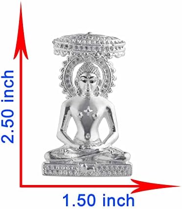 PRD karatcafe srebrna 999 chata mahavir statua, 15+ GMS Bog Murti za dom Pooja