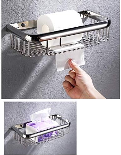 GENIGW 304 stalak za kupatilo od nerđajućeg čelika zidni stalak za odlaganje stalak za umivaonik polica papirna korpa za peškire kutija za toaletni papir