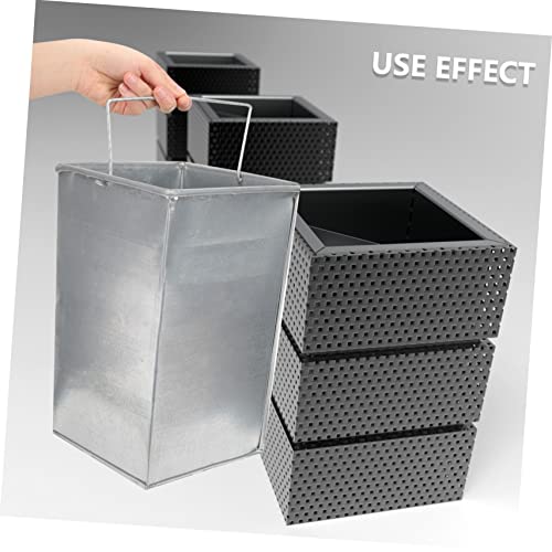 Zerodeko 2kom kontejner od nerđajućeg čelika kancelarijske kante za smeće Vanjska kanta za smeće kanta za