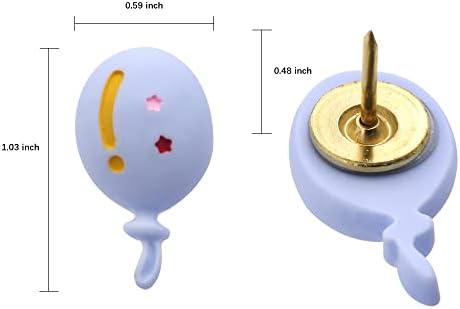 35pcs Push Pins Balloon Oblik Cork ploče ukras PIST PLASTIC Thumb Tacks PORUKE PIN PIL PART