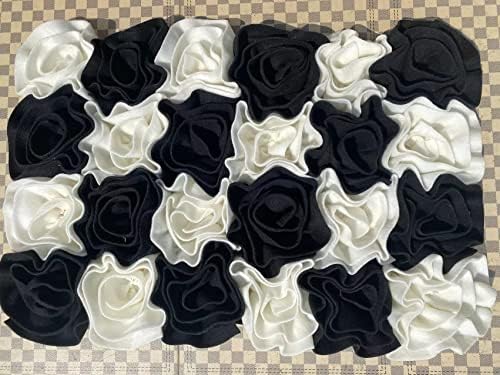 crno-bijeli karirani dizajn ruže,perivi protuklizni, veliki čvrsti za velike prostirke za hranjenje
