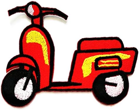Nipitshop zakrpe Plavi motocikl Motocross Racing Dirt Bike Off-Road Cartoon Kid Baby Girl Jakna Majica Patch With Gvožd na izvezenom znaku Kostim odjeću