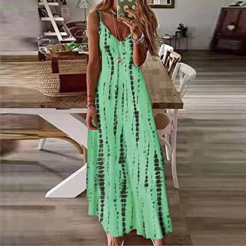 FQZWONG Ljetne haljine za žene 2023 Ležerne prilike na plaži Sun Haljine plus veličina Formalne elegantne špagete