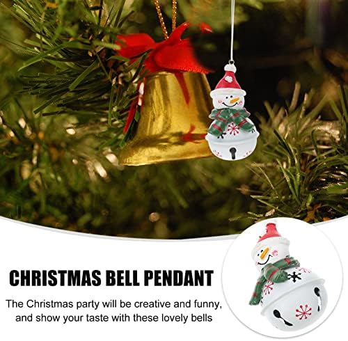Nuobesty Santa Ornament Božićna zanatska zvona Xmas Tree Mini viseći zvona za zabavu Vjenčanja Odreze za odmor Darove Božićna stabla ukrasi 1 kom Santa ukrasi