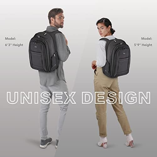 Solo metropolitan 16 inčni ruksak za laptop sa uklonjivim rukavima, crna / siva
