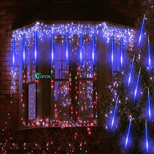 TOPZXL LED Božićna svjetla 80 cm 8 cijevi vanjski Božićni ukrasi viseća svjetla unutrašnja bajkovita