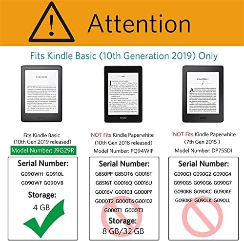 CCOO futrola za sve nove Kindle osnovne 10. generacije 2019. godine-Premium PU Smart Cover sa automatskim