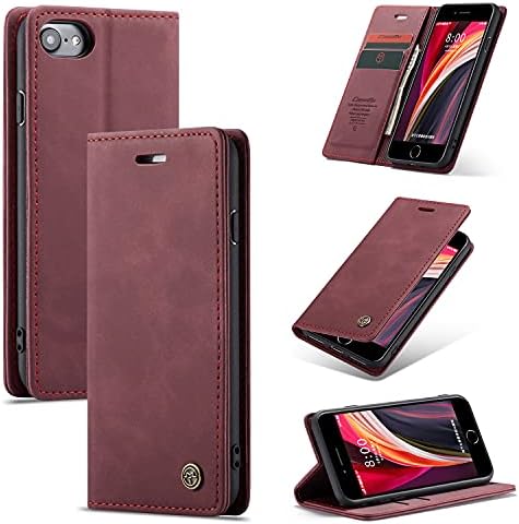 UEEBAI torbica za novčanik za iPhone SE 2022 5G/iPhone 7 / iPhone 8 / iPhone SE 2020, Premium PU kožna