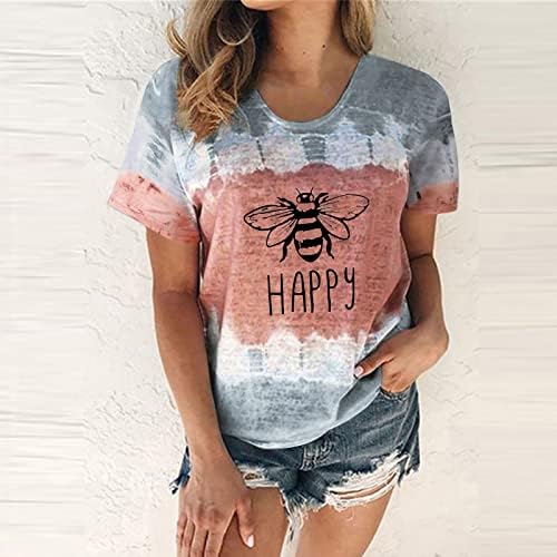 The Strokes Top Womens Summer Casual T Shirts V Vrat Valjani Kratki Rukav Labava Strana Split Tops A Flower Medium