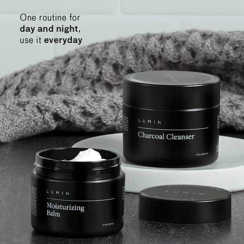 Lumin-Osnovni Duo-Njega kože za muškarce-sredstvo za pranje i vlaženje lica od uglja - čišćenje, zaštita