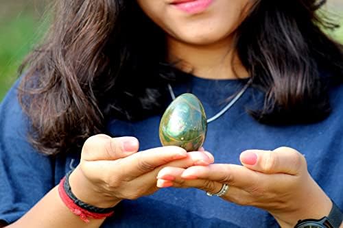 Jet Prirodni krvni kastonski jaje 45-50 mm A + ručni isklesan kristalno oltar zacjeljivanje duhovnog fokusa Duhovna čakra Čišćenje Metafizičke mlaz Međunarodna Kristalna terapija Slika samo je referenca