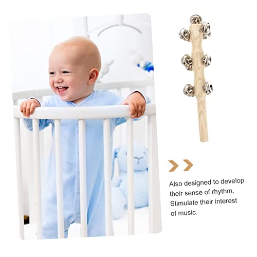 Toyvian 8kom drvene igračke za zvečku u primarnoj boji za dojenčad dječaci Instrument za zvona
