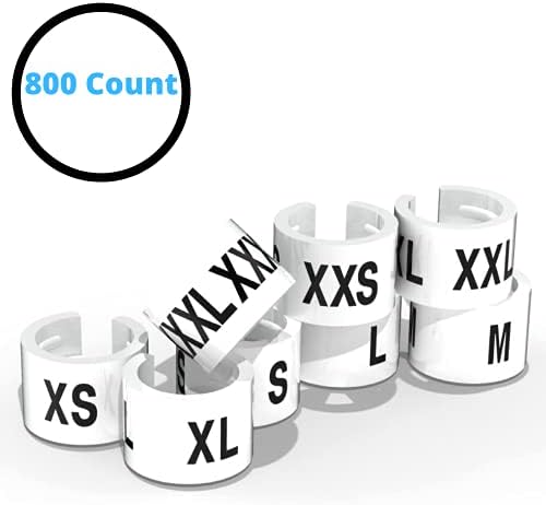 Diskontno veličina - bijela vješalica odjeća za odjeću markeri 800 brojeva | Priključci za maloljetnice