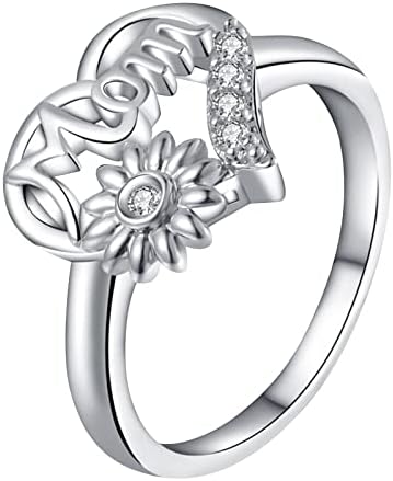 2023 Nova prstenasto slovo razdvajanja za razdvajanje Zircon Ljubav prstenovi u obliku srca