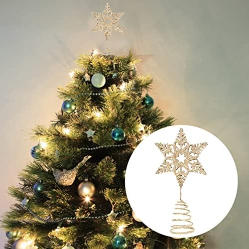 Gadpiparty Ser od 5 božićnog stabla zvijezda Zlatna stabla zvijezda Star Treetop za odmor Božićno stablo TOPPER STAR TOPPER XMAS