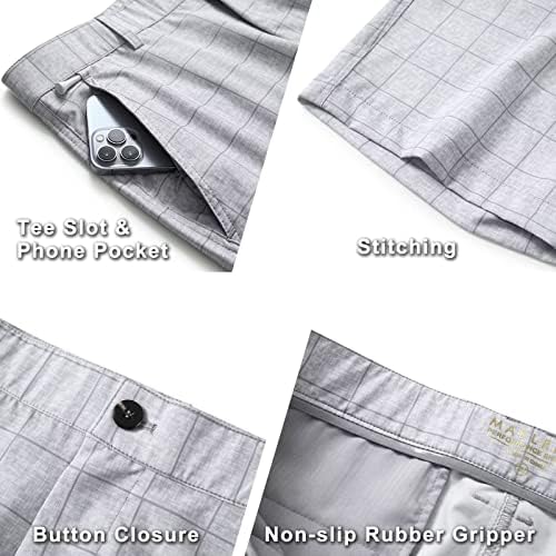 M Maelreg Golf kratke hlače Muškarci Print Quick Suh 10 '' Inseam Stretch Struk ravni fleksibilni Flex
