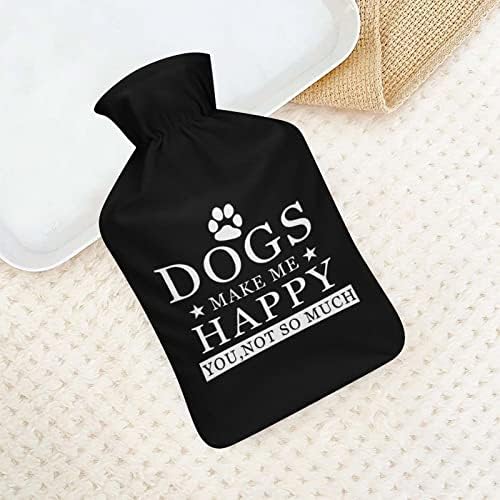 Psi me čine srećnim što ne toliko gumena vreća za toplu vodu 1L sa poklopcem injekcione flaše za toplu vodu za ruku relaksacija zaštite od tople hladnoće