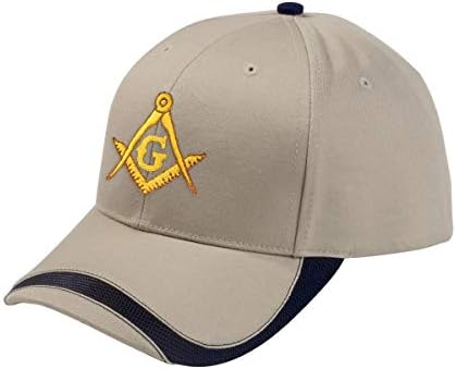 Zlatni kvadrat & kompas vezeni masonski sportski talas podesivi šešir