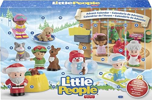Ribar-cijena Little People Advent Calendar, Set od 24 božićnih figura i dodataka za malu djecu i predškolsku