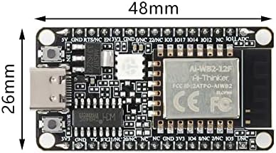 Rakstore nodemcu-ai-wb2-12f-komplet ai-wb2 2.4g WiFi + Bluetooth kompatibilan sa BLE 5.0 ESP-12F Modul za razvoj BL602 4MB
