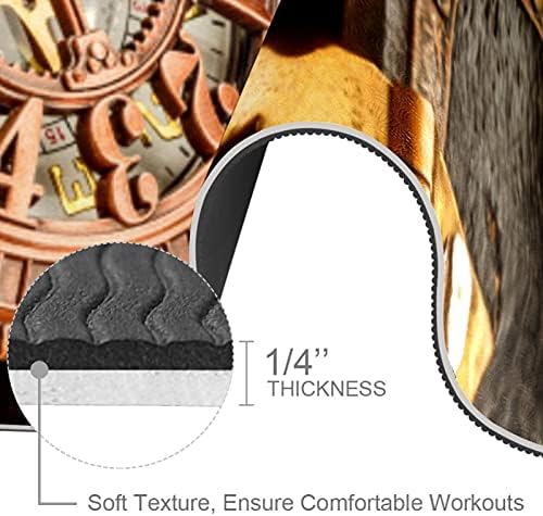 Siebzeh Vintage Gusarska Lobanja kompas Treasures Premium Thick Yoga Mat Eco Friendly Rubber Health