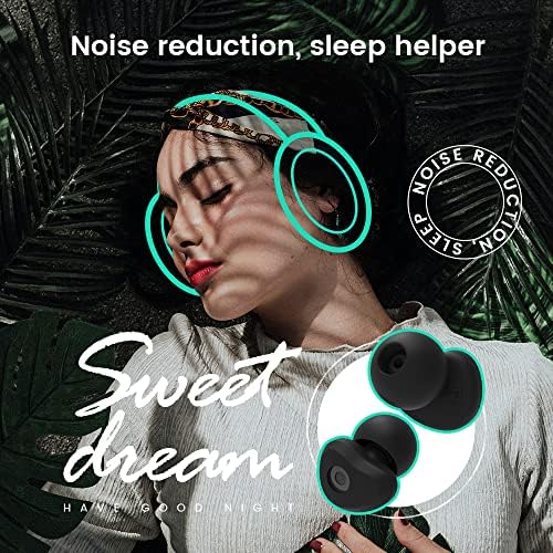 Eva Belle čepići za uši za spavanje, mekani silikonski čepići za uši za višekratnu upotrebu smanjenje buke