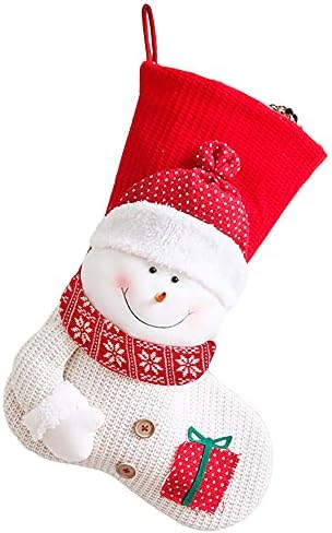 Fantasticryan 18 Božićne čarape Veliki 3D čarape za snijeg za Xmas party Personalizirane ukrase čarape