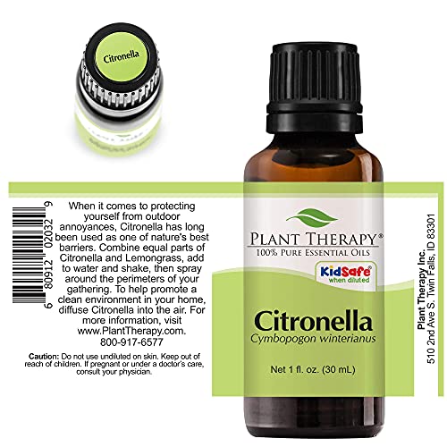 Biljna terapija Citronella Esencijalno ulje 30 ml čisto, nerazrijeđene, terapeutske ocjene