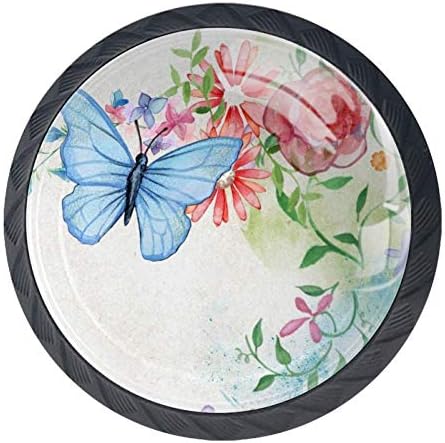 Idealiy Vintage leptir ladica za cvijeće povlači ručke ormarić toaletni sto komoda dugme za povlačenje