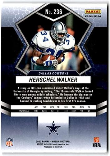 2022 Panini mozaički mozaik Camo Pink 236 Herschel Walker Dallas Cowboys NFL fudbalska trgovačka kartica