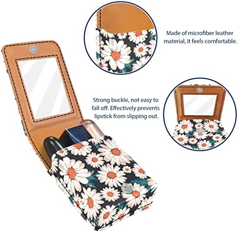 Newzone ruž sa ogledalom za prijenosni mini make šminke Travel Cosmetic torbica kožna ruža za usne