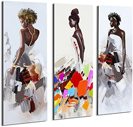 ARTINME velika Afroamerička zidna Umjetnost, crne žene djevojke slikaju na platnu Print zidna slika za dnevni boravak zidni dekor spavaće sobe