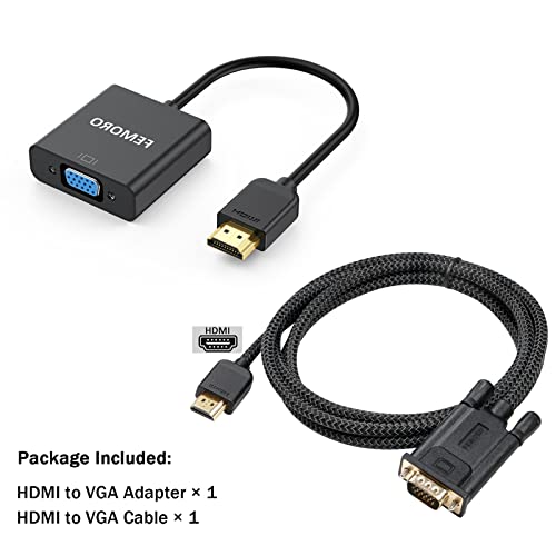 Femoro HDMI do VGA kabela 6 stopa svežanj sa HDMI do VGA adaptera