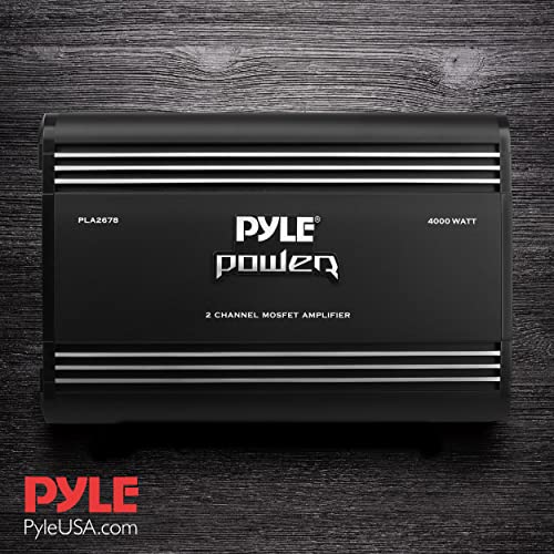PYLE 2 CANL CAR STEREO pojačalo - 4000W Dual kanal za premoštena snaga MOSFET Audio zvuk Automatski
