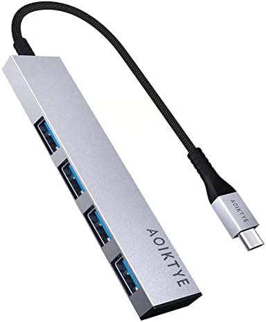 USB C na USB Hub 4 porta 5Gbps, aluminijumski USB C Adapter sa 4 USB 3.0 porta za Mac Mini, MacBook