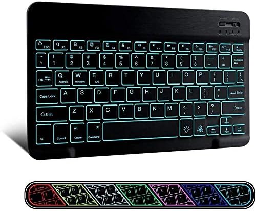 BoxWave tastatura kompatibilna sa Microsoft Surface Pro X-SlimKeys Bluetooth tastaturom - sa pozadinskim osvetljenjem, prenosivom tastaturom sa praktičnim pozadinskim osvetljenjem-Jet Black