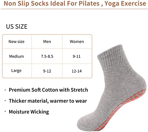 Novayard ne klizni čarape Yoga Bolnica Socks Grip Čarape za žene Muškarci Pilates Barre 10pairs