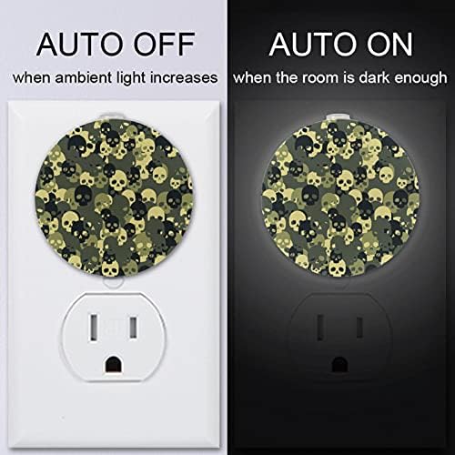2 paket Plug-in Nightlight LED noćno svjetlo sa senzorom sumraka do zore za dječiju sobu, rasadnik, kuhinju, lobanju za hodnik