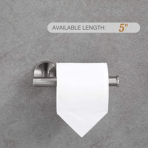 USHOWER zidni držač toaletnog papira, izdržljiv nerđajući čelik SUS304, brušeni nikl, moderan stil
