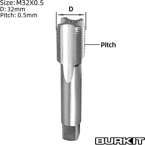 Burkit M32 x 0,5 Thread Dodirnite desnu ruku, HSS M32 x 0,5 Right Flute Machine Dodirnite